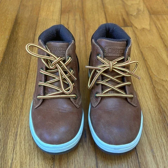 Kids Ralph Lauren Faux leather sneaker - Picture 1 of 5